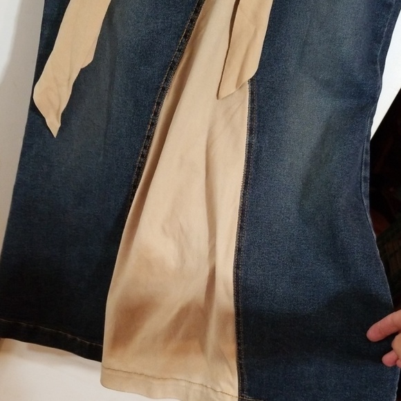 Watch L.A. Custom Stretch Denim Skirt XL - Picture 2 of 4